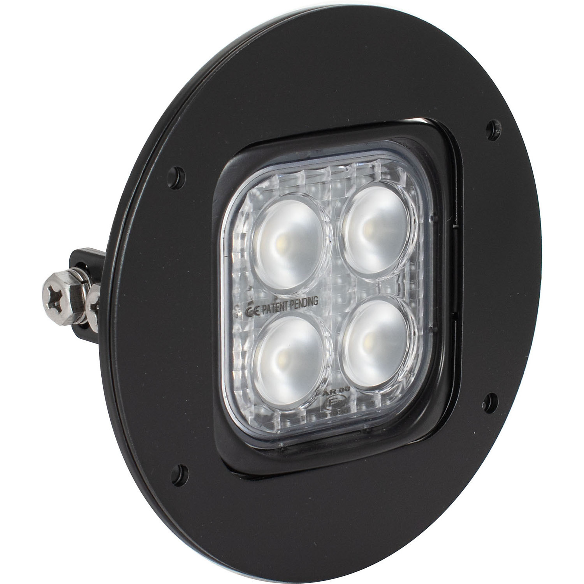 Vision X Dura Mini Round Flush Mount LED Work Light - 2,000 Lumens, Flood, Die-Cast Aluminum, Model# 9906614